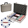Poker chips set with aluminum chip case - 200 Dice chips